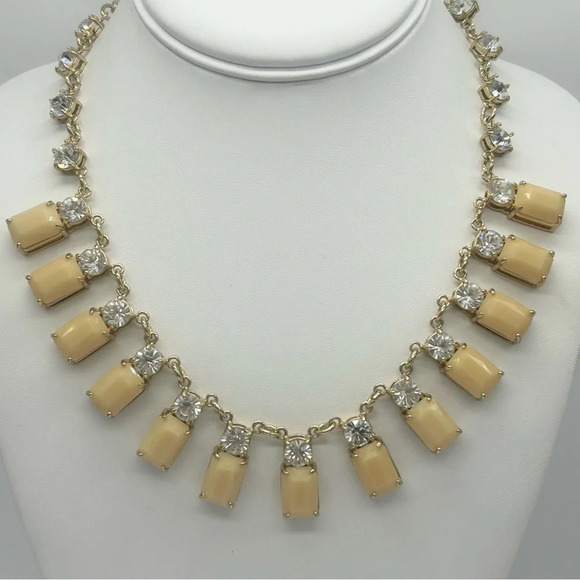 J. Crew Cream Jeweled Necklace - Picture 1 of 3